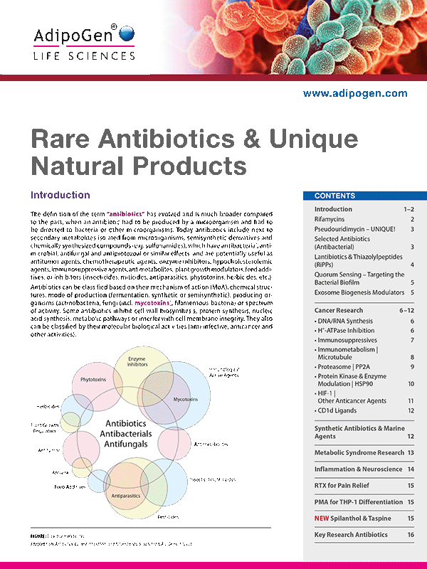 Rare Antibiotics & Unique Natural Products