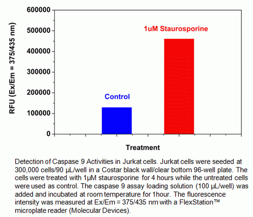 Cell Meter(TM) Caspase 9 Activity Apoptosis Assay Kit , Blue Fluorescence