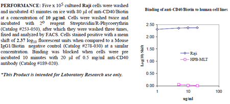 Anti-CD40 (human), clone BE-1, Biotin conjugated