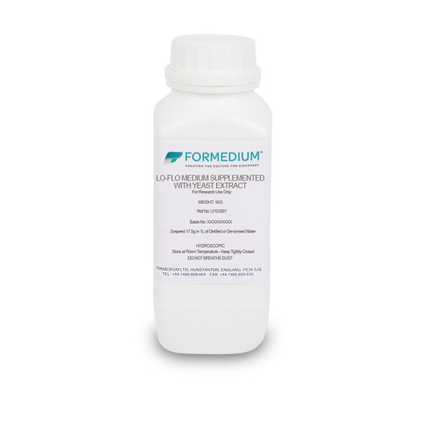 LoFlo Medium supplemented with Yeast extract