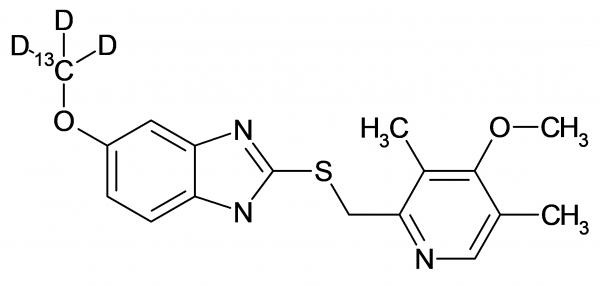 Omeprazole-13C, D3 Sulfide