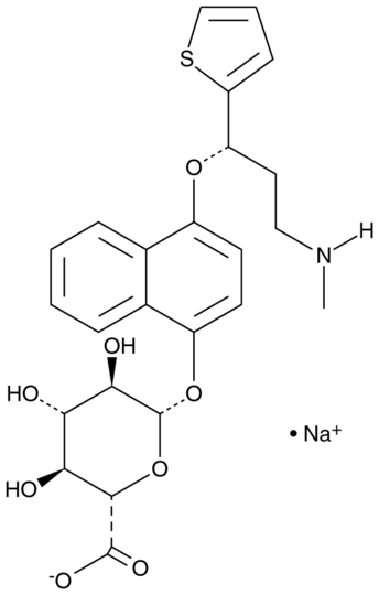 4-hydroxy (S)-Duloxetine beta-D-Glucuronide (sodium salt)