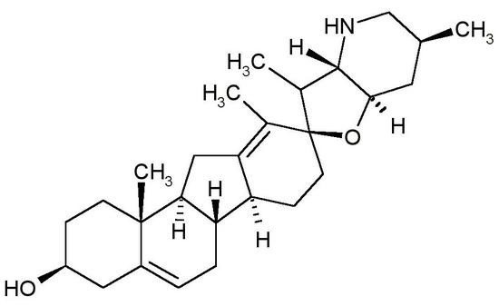 Cyclopamine, Free Base (11-Deoxyjervine, CAS 4449-51-8), 99%