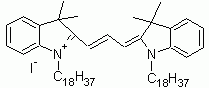 DiI iodide (1,1-Dioctadecyl-3,3,3,3- tetramethylindocarbocyanine iodide)