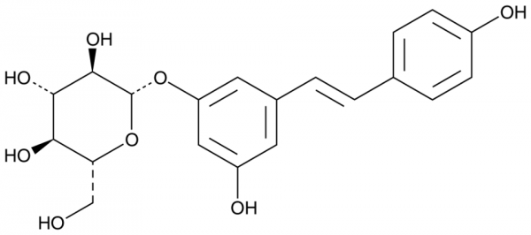 3,4'-5-Trihydroxystilbene-3-beta-D-Glucopyranoside