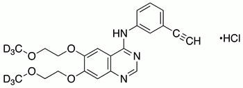 Erlotinib-d6, Hydrochloride Salt (N-(3-Ethynylphenyl)-6,7-bis(2-trideuteromethoxyethoxy)-4-quinazoli