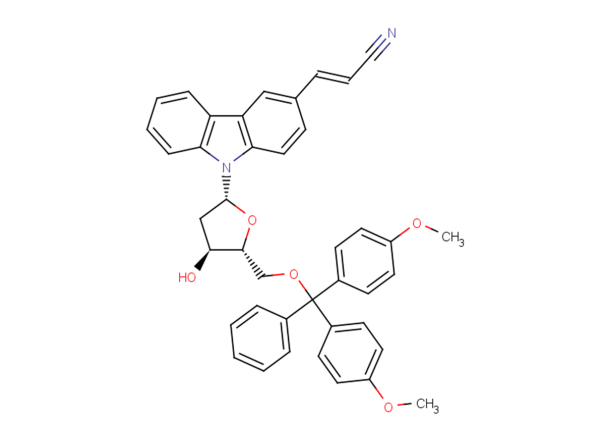 3-Cyanovinyl-9-(5'-O-(4,4'-dimethoxytrityl)-2'-deoxyribofuranosyl)carbazole (trans: CAS#1044273-26-8