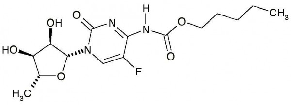 Capecitabine (5&#039;-Deoxy-5-fluoro-N-[(pentyloxy)carbonyl]cytidine, Ro-9-1978, Xeloda)