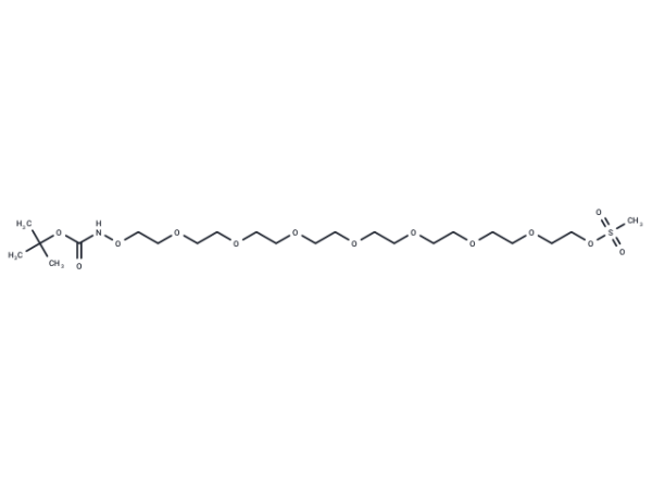 t-Boc-Aminooxy-PEG8-Ms