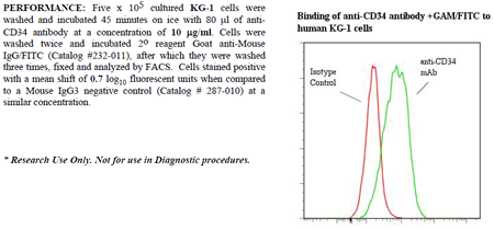 Anti-CD34 (human), clone 43A1