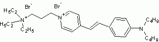 MM 1-43 (N-(3-Triethylammoniumpropyl)-4-(4-(dibutylamino)styryl)pyridinium dibromide)