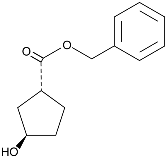 (1R,3R)-3-Hydroxycyclopentane carboxylic acid benzyl ester