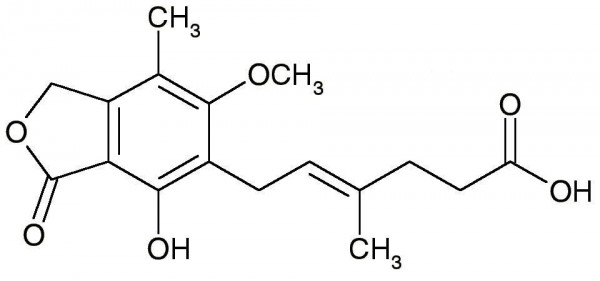 Mycophenolic Acid, Free Acid ((4E)-6-(1,3-Dihydro-4-hydroxy-6-methoxy-7-methyl-3-oxo-5-isobenzofuran