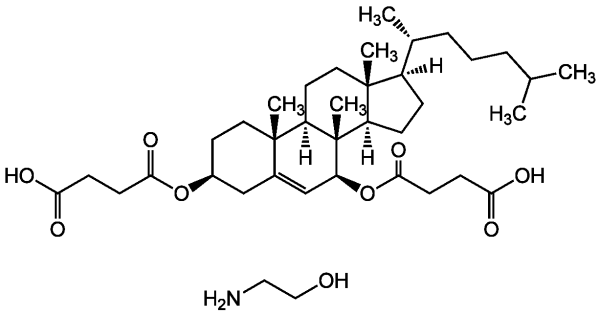7beta-Hydroxy-cholesteryl-bishemisuccinate-diethanolamine salt