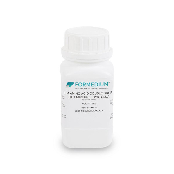 FM drop-out mixture, minus Cysteine and w/o Glutamic acid, 7600 mg/l