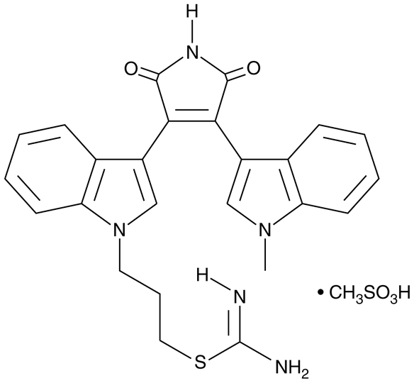 Bisindolylmaleimide IX (mesylate)