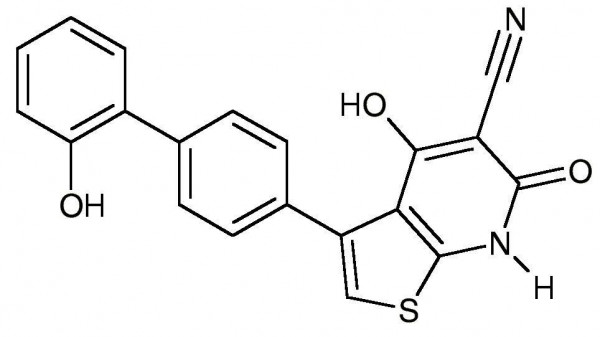A-769662 (6,7-Dihydro-4-hydroxy-3-(2&#039;-hydroxy[1,1&#039;-biphenyl]-4-yl)-6-oxo-thieno[2,3-b]pyridine-5-car