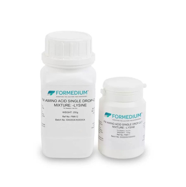 FM drop-out mixture, minus Lysine, 7400 mg/l