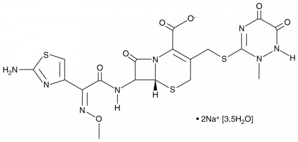 Ceftriaxone (sodium salt hydrate)