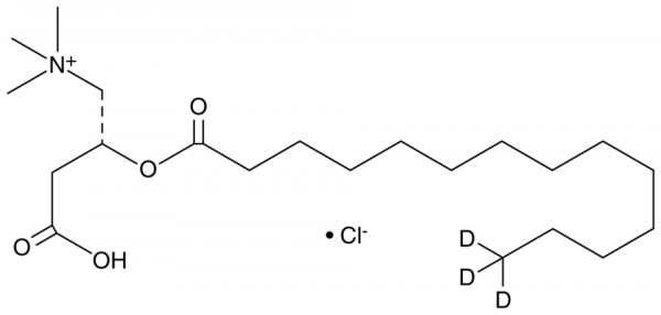 Myristoyl-L-carnitine-14,14,14-d3 (chloride)