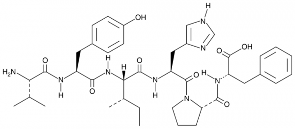 Angiotensin II (3-8) (human, rat, mouse) (trifluoroacetate salt)