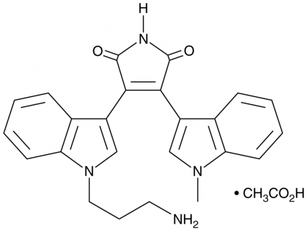 Bisindolylmaleimide VIII (acetate)