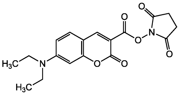 7-Diethylaminocoumarin-3-carboxylic acid N-succinimidyl ester