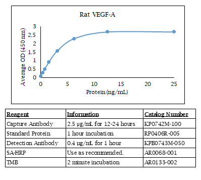Vascular Endothelial Growth Factor-A (VEGF-A) (rat) Do-It-Yourself ELISA