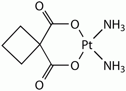 Carboplatin (cis-Diammine [1,1 cyclobutane dicarboxylato] platinum)