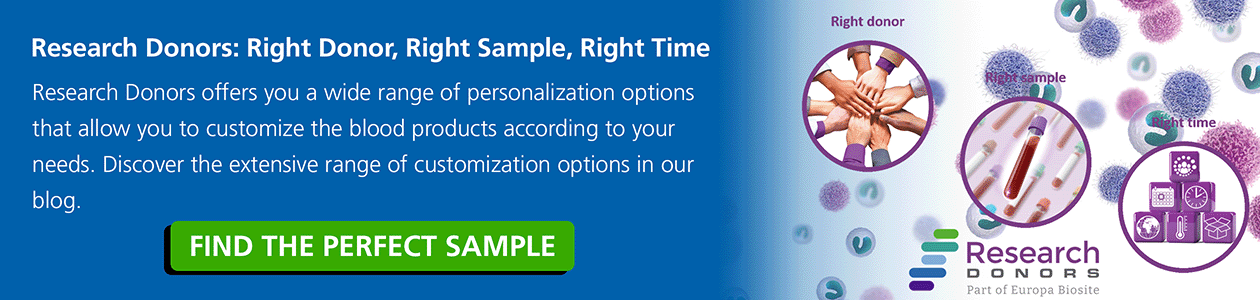 Personalized Blood Products from Research Donors