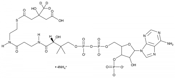3-hydroxy-3-methylglutaryl-Coenzyme A-d3 (ammonium salt)