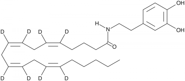 N-Arachidonoyl Dopamine-d8