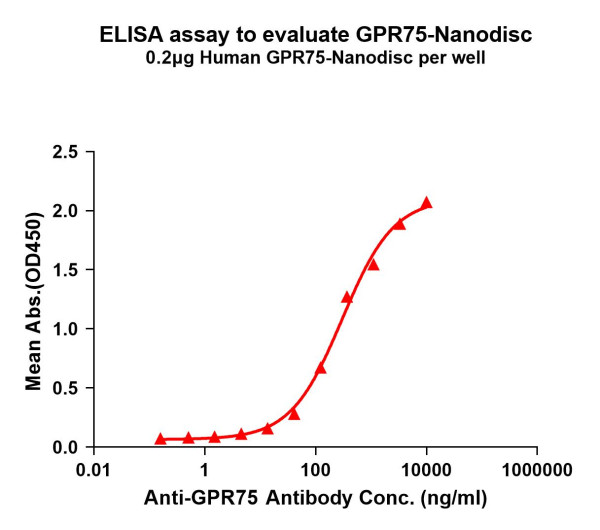 GPR75 (human) full length protein-synthetic nanodisc