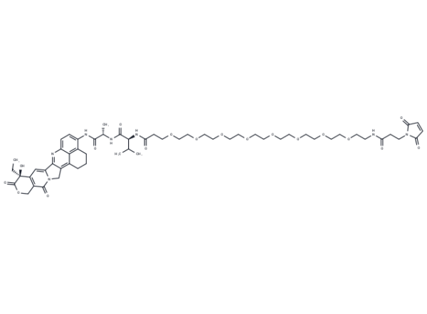 Mal-PEG8-amide-Val-Ala-(4-NH2)-Exatecan