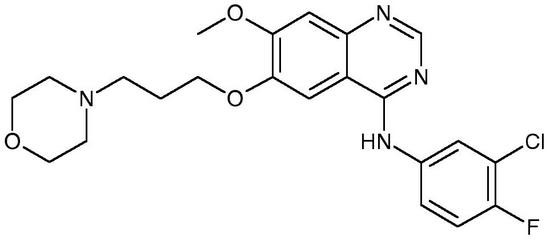 Gefitinib, Free Base (Iressa, ZD-1839, CAS 184475-35-2), &gt;99%