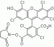 6-HEX, SE (6-Carboxy-2',4,4',5',7,7'-hexachlorofluorescein, succinimidyl ester) *Single Isomer*