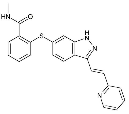 Axitinib, Free Base ( AG-013736, Inlyta, CAS 319460-85-0), &gt;99%