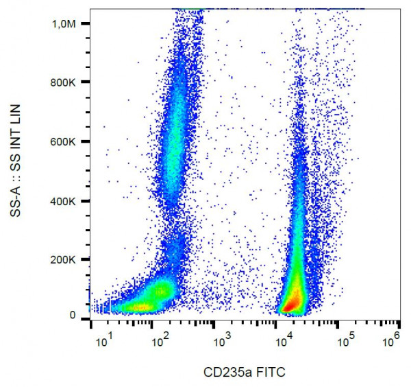 Anti-CD235a / Glycophorin A, clone JC159 (FITC)