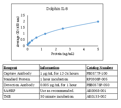 Interleukin-8 (IL-8) (CXCL8) (dolphin) Do-It-Yourself ELISA