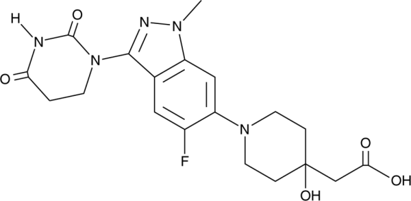 2-(1-(3-(2,4-Dioxotetrahydropyrimidin-1(2H)-yl)-5-fluoro-1-methyl-1H-indazol-6-yl)-4-hydroxypiperidi