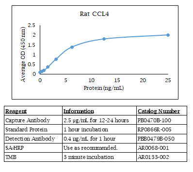 CCL4 (MIP-1 beta) (rat) Do-It-Yourself ELISA