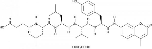 Suc-Leu-Leu-Val-Tyr-AMC (trifluoroacetate salt)