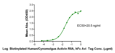 Activin RIIA/ACVR2A hFc Chimera[Biotin], Avi,Human/Cynomolgus