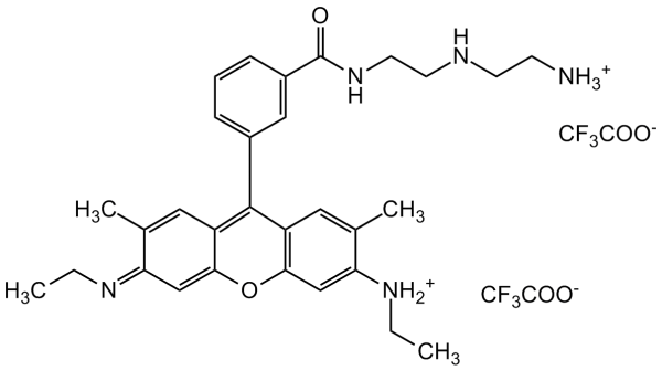 Rhodamine 6G bis(aminoethyl)amine amide bis (trifluoroacetate)