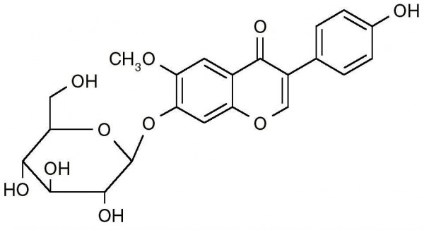 Glycitin (Glycitein 7-O-Glucoside, Glycitein-7-b-O-Glucopyranoside,7-(b-D-glucopyranosyloxy)-3-(4-hy