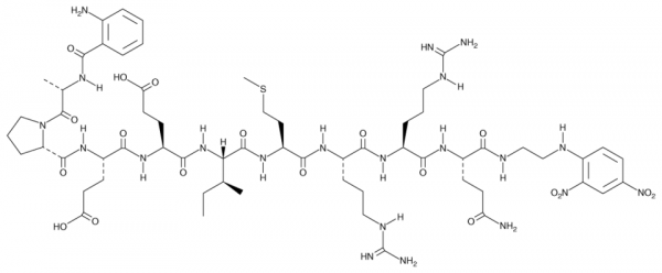Abz-Ala-Pro-Glu-Glu-Ile-Met-Arg-Arg-Gln-EDDnp (trifluoroacetate salt)