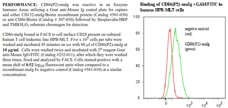 CD86 (P2) -muIg Fusion Protein, (human)