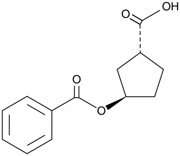 (1R,3R)-3-Benzoic acid 3-carboxycyclopentyl ester