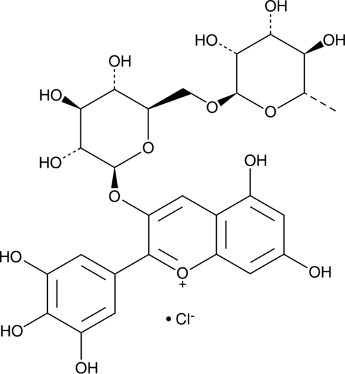 Delphinidin-3-O-rutinoside (chloride)