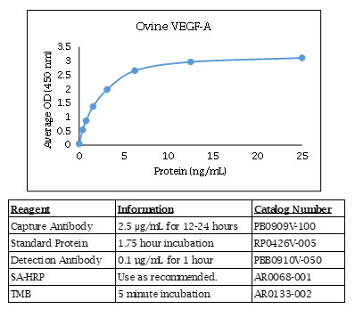 Vascular Endothelial Growth Factor-A (VEGF-A) (ovine) Do-It-Yourself ELISA